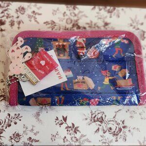 Harveys Holiday Santa Workshop Elf Christmas Classic Zip Around Wallet